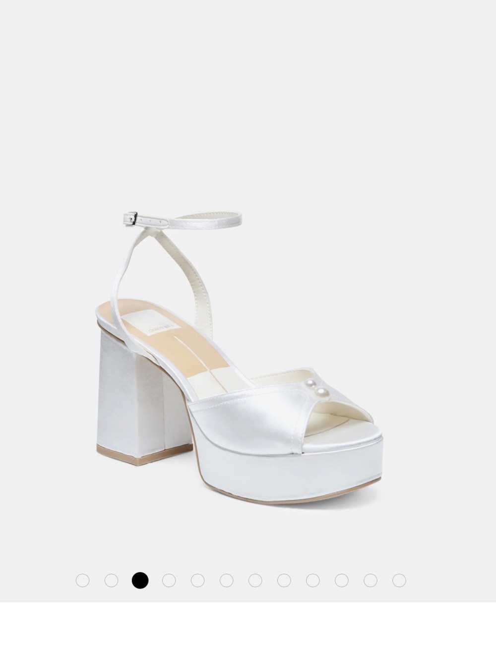 Dolce Vita Bryla Heels White Satin